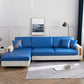 Housse bleue résistante aux griffures sur coussin