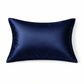 Taie d'oreiller bleu marine, finition élégante