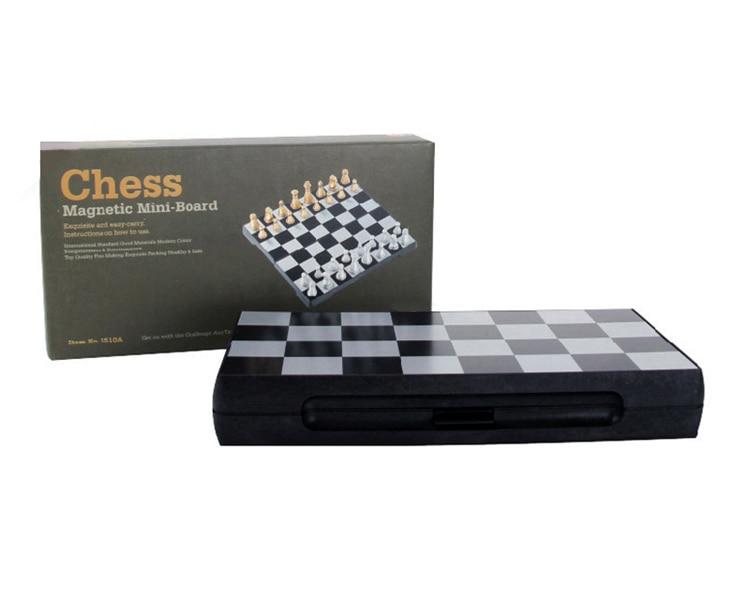 Boîte de rangement pour jeu d'échecs pliable et compact