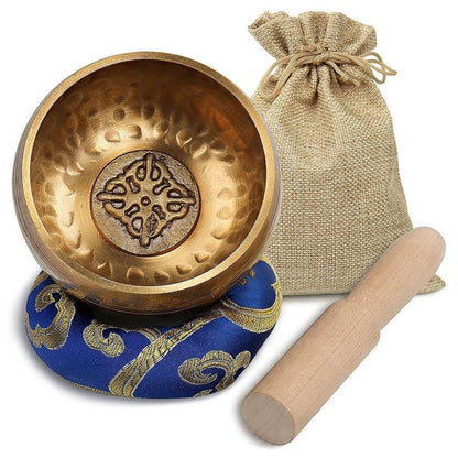 Bol tibétain avec sac de rangement en tissu