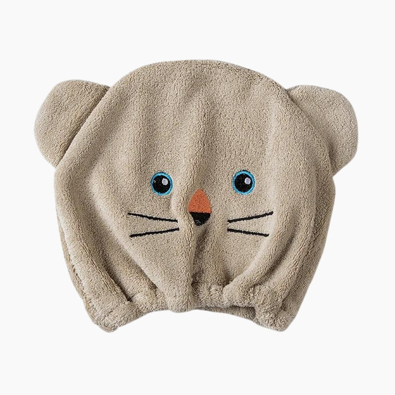 Bonnet blanc pour bébé, design animalier, protection hivernale