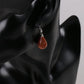 Boucles goutte d'eau ornées de quartz rose délicat