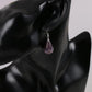 Boucles en forme de goutte avec pierre onyx noire élégante