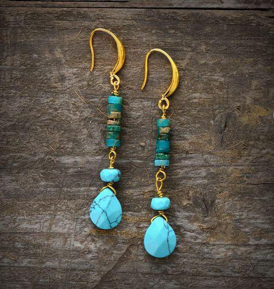 Zoom sur la texture et couleur de la turquoise