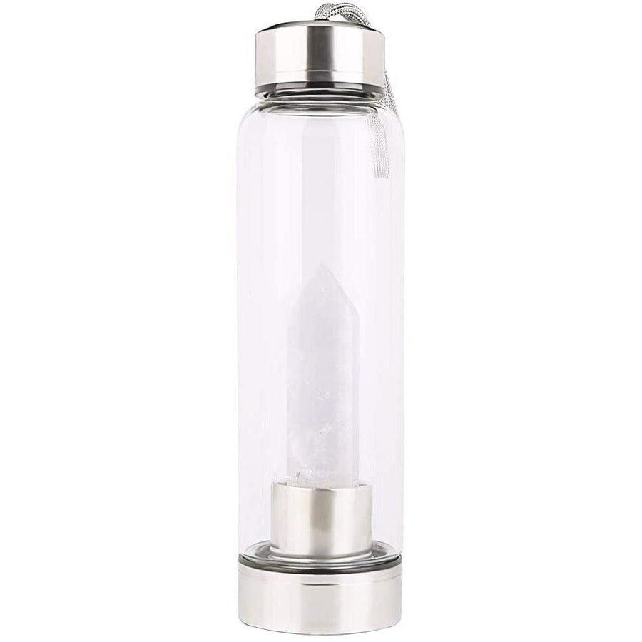 Détail de la base de la bouteille en cristal