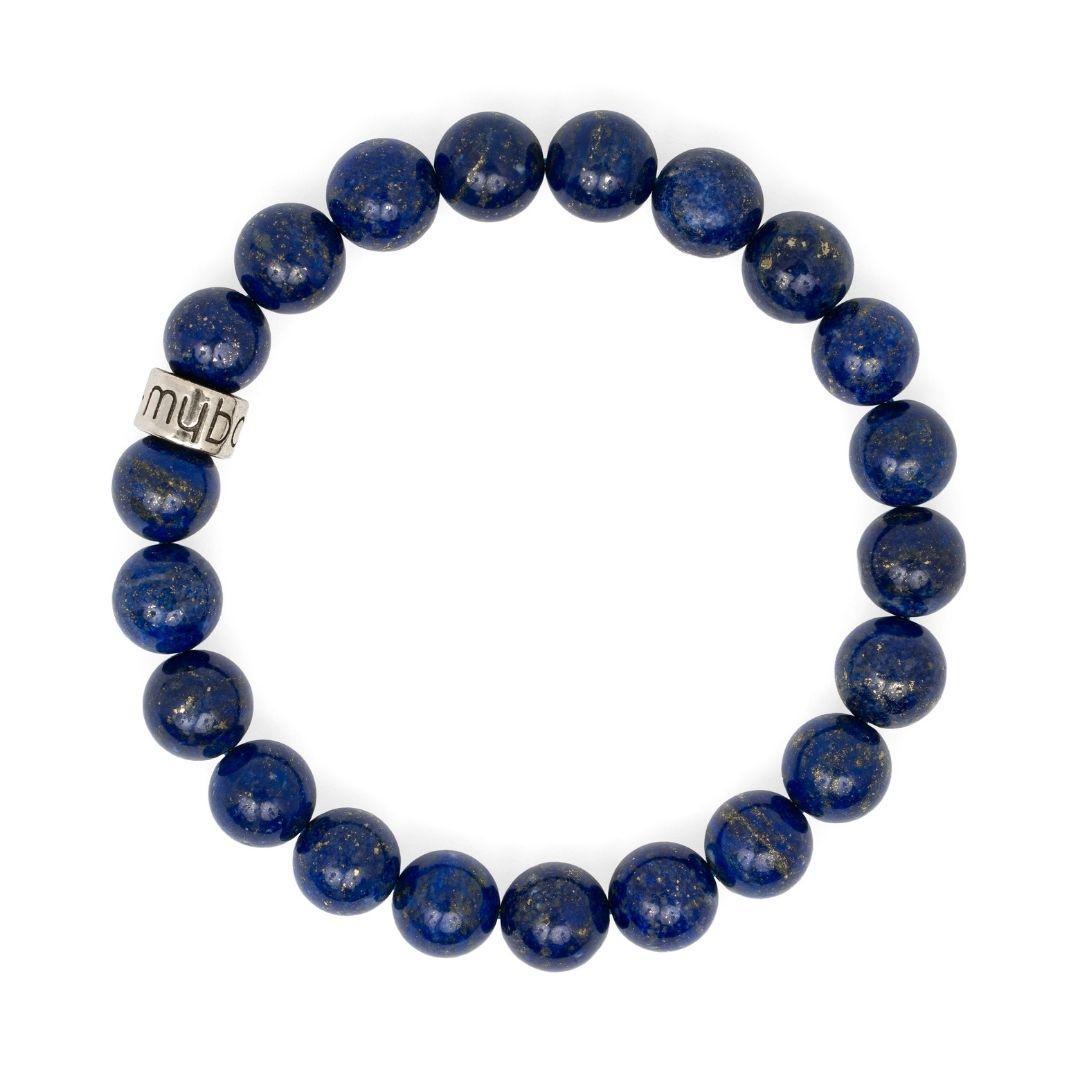 Bracelet dans une boîte cadeau élégante, perles bleues