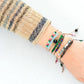 Bracelet en jaspe avec perles et cuir ajustable