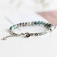 Bracelet artisanal en céramique avec motifs floraux