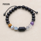 Bracelet astrologique avec pierres pour équilibre et protection