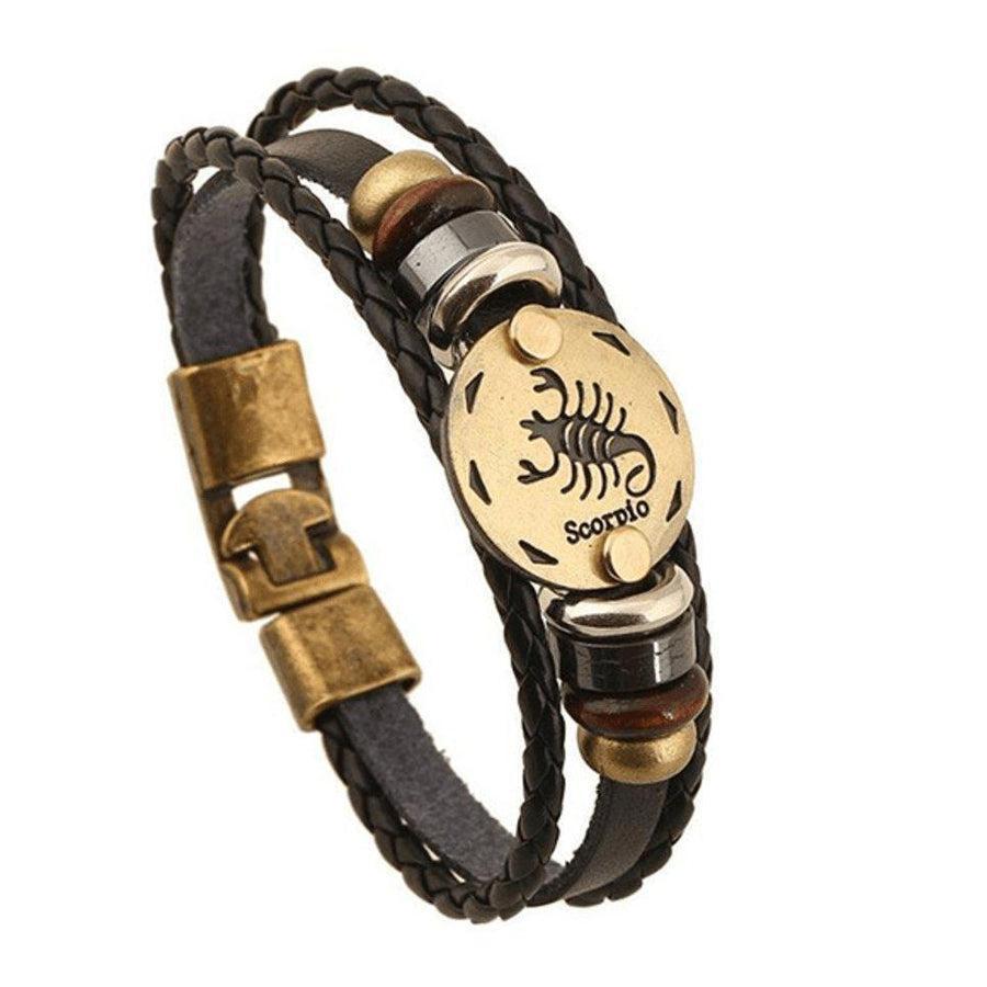 Bracelet avec fermoir en laiton et perles décoratives