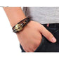 Bracelet en cuir avec gravure du signe astrologique