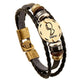Bracelet avec signe astrologique gravé sur laiton