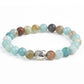 Bracelet en pierres naturelles avec tête de Bouddha porte-bonheur