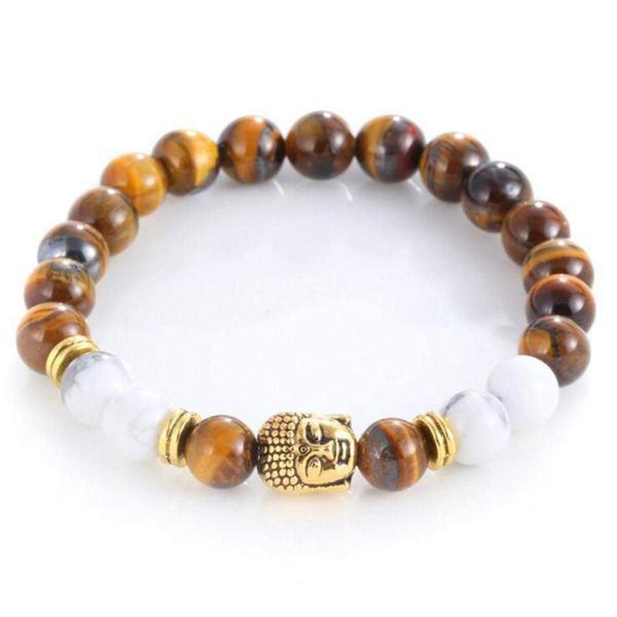 Composition harmonieuse de pierres agate et Œil de tigre