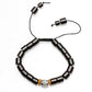 Détail du nœud coulissant ajustable du bracelet