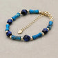 Chaînette réglable en plaqué or du bracelet