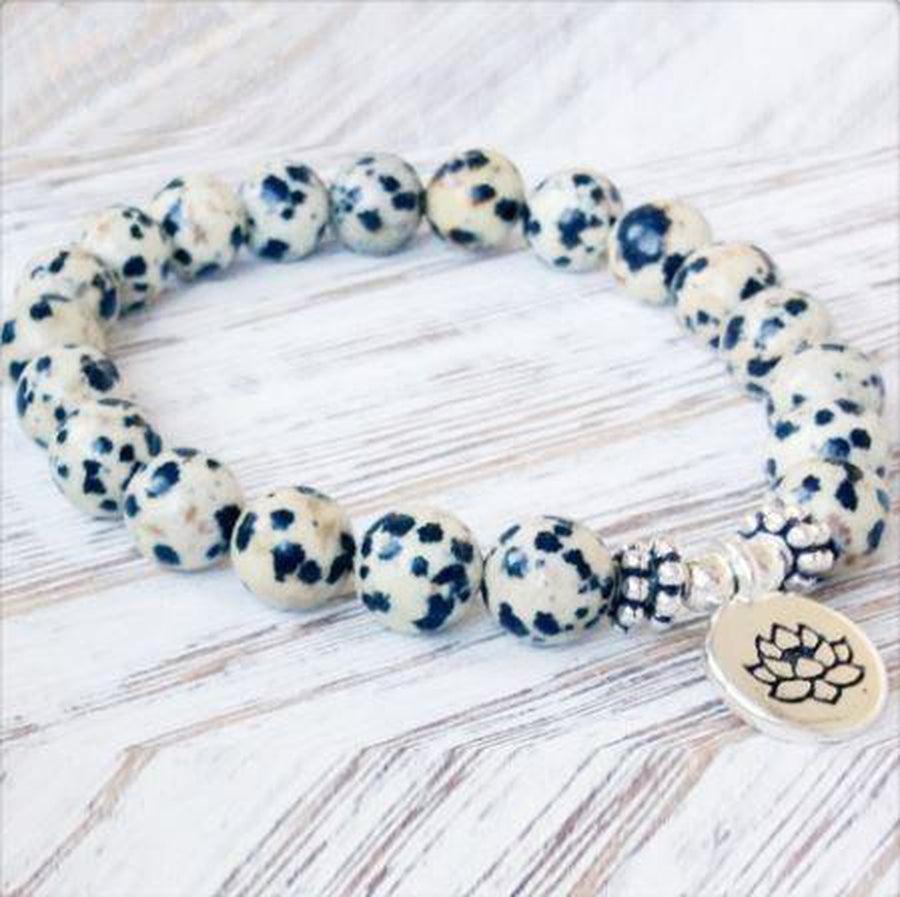 Gros plan sur les pierres de jaspe dalmatien