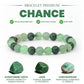Bracelet en pierres naturelles avec perles vertes et argent