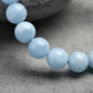 Bracelet en aigue-marine entouré de pierres naturelles