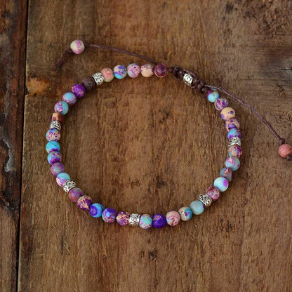 Bracelet mixte en jaspe, style élégant et sobre