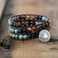 Bracelet en cuir et pierres, vertus apaisantes