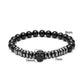Vue latérale du bracelet montrant la tête de mort en détail