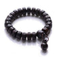 Vue d'ensemble du bracelet de méditation en bois