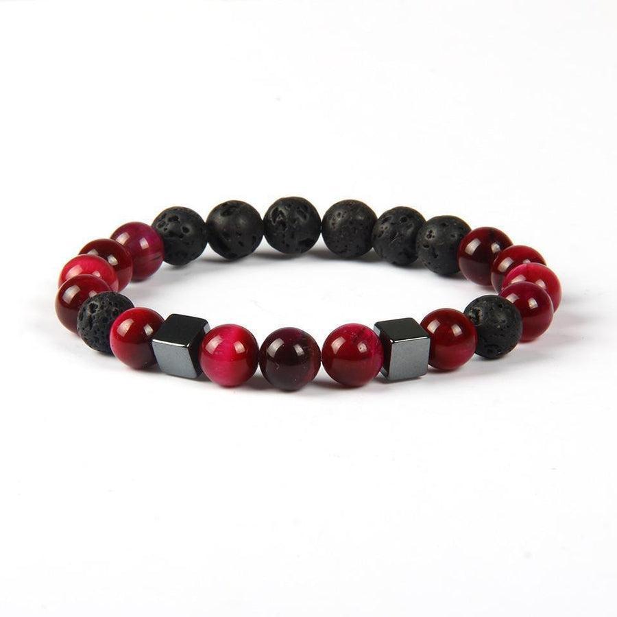 Bracelet de protection avec pierres naturelles variées
