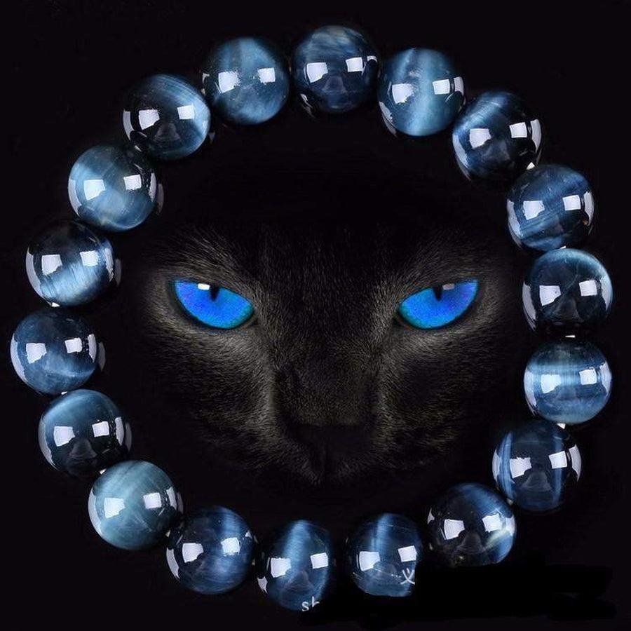 Vue d'ensemble du bracelet Œil de Faucon, perles de 10mm