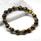 Bracelet homme avec perles œil de tigre et hématite