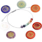 Gros plan sur les pierres du bracelet 7 Chakras