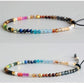 Bracelet en cristal de roche avec perles fines, vue rapprochée