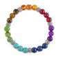 Bracelet coloré avec pierres synthétiques pour harmoniser les chakras