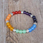 Bracelet avec pierres colorées pour harmonisation des chakras