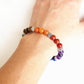 Bracelet avec pierres colorées pour harmonisation des chakras