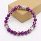 Bracelet énergétique avec perles pour chakra couronne