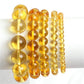 Vue latérale du bracelet en citrine chauffée