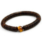 Bracelet en perles de noix de coco et œil de tigre
