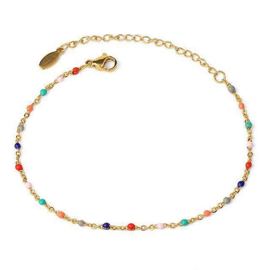 Détail de la médaille sur la chaînette du bracelet