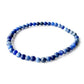 Bracelet en sodalite mate avec perles bleues variées