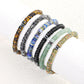 Bracelet en hématite avec fermoir en perle cylindrique