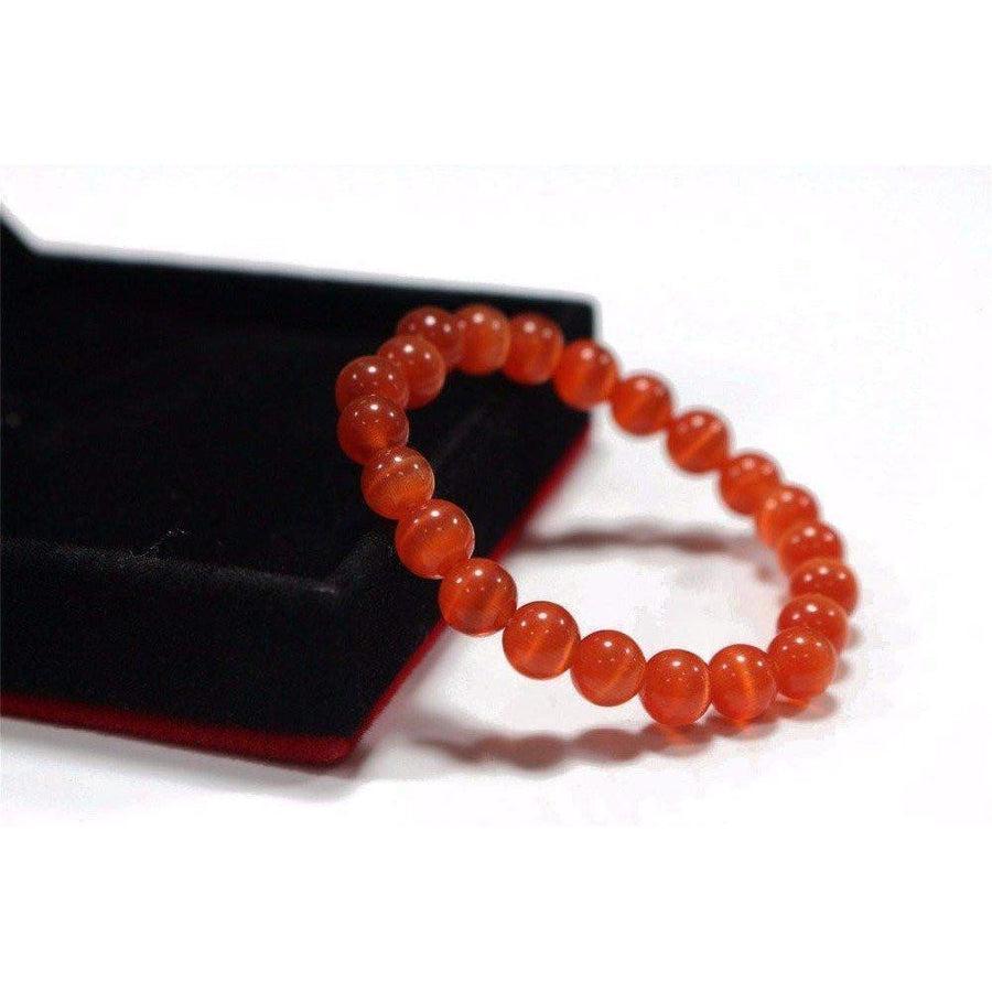 Bracelet opale de feu, vue latérale détaillée