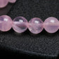 Bracelet tissé rose avec pierre centrale Om