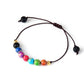 Bracelet ajustable avec perles colorées pour chaque chakra