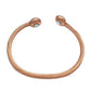 Vue latérale du bracelet en cuivre ajustable
