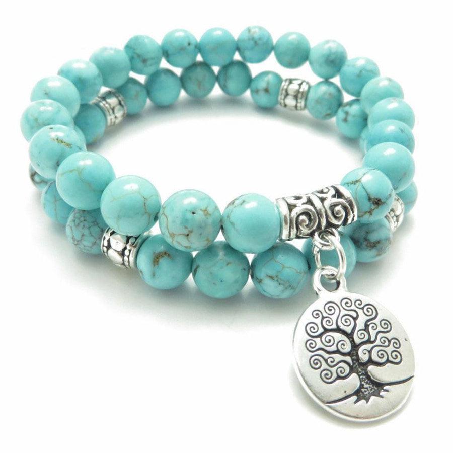 Ensemble du bracelet Turquoise avec détails spirituels