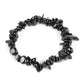 Bracelet en tourmaline noire avec pierres de formes variées