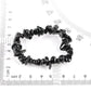 Vue latérale du bracelet en tourmaline noire, élégant et original
