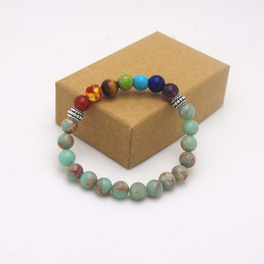 Bracelet avec pierres colorées pour harmoniser les chakras
