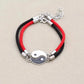 Bracelet Yin Yang avec médaillon central en gros plan